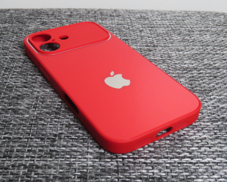 Чехлы стеклянные для  iPhone 17 Красный
