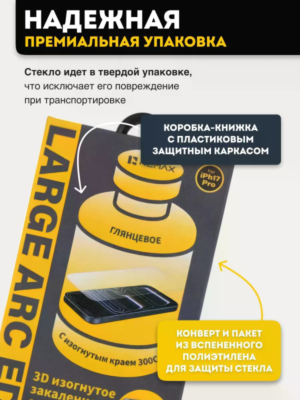 Безрамочное защитное стекло REMAX WB-37 iPhone 13 / iPhone 13 Pro / iPhone 14