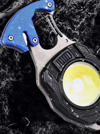 Фонарь брелок портативный аккумуляторный с карабином Type-C KW 5147 Оранжевый