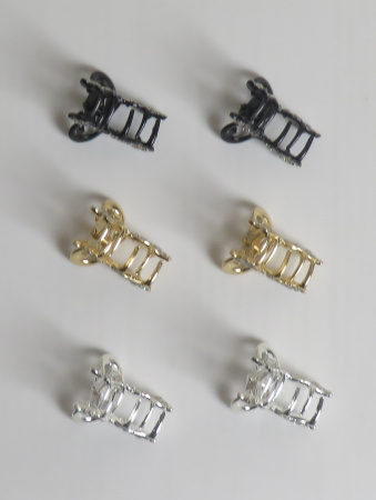 Крабики для волос маленькие набор 6 шт подарок на 8 марта микс 3