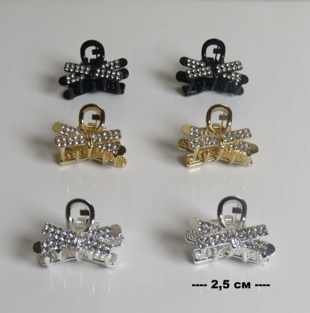 Крабики для волос маленькие набор 6 шт подарок на 8 марта микс 1