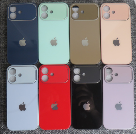 Чехлы стеклянные для  iPhone 17 лаванда