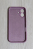 Силиконовый чехол для iPhone 16 Plus с закрытой камерой светло-фиолетовый