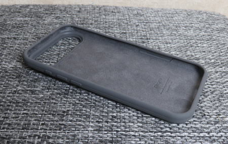 Силиконовый чехол для iPhone 17 Air с открытой камерой Серый