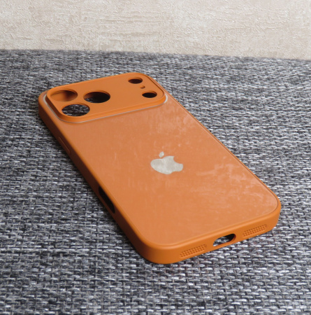 Чехлы стеклянные для iPhone 17 Pro Max Оранжевый