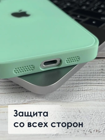Чехлы стеклянные для iPhone 12 Pro Мятный