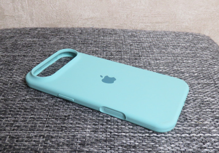 Силиконовый чехол для iPhone 17 Air с открытой камерой Мятный