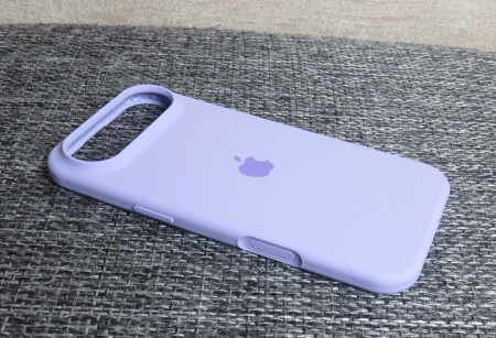 Силиконовый чехол для iPhone 17 Air с открытой камерой лаванда