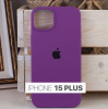 Силиконовый чехол для iPhone 15 Plus с открытой камерой Фиолетовый