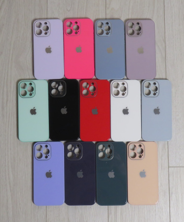 Чехлы стеклянные для iPhone 16 Pro Белый