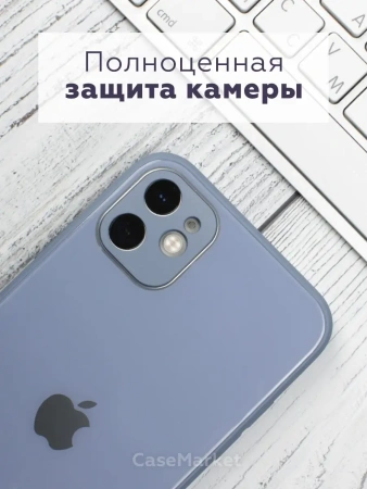 Чехлы стеклянные для iPhone 11 Титановый