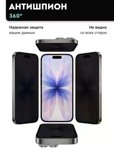 Антишпион 360 Безрамочное защитное стекло REMAX WB-36 iPhone 13 / iPhone 13 Pro / iPhone 14