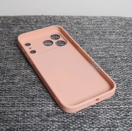 Чехлы стеклянные для iPhone 17 Pro пудровый