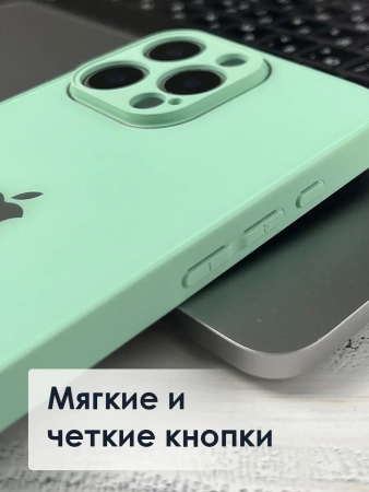 Чехлы стеклянные для iPhone 12 Pro Мятный