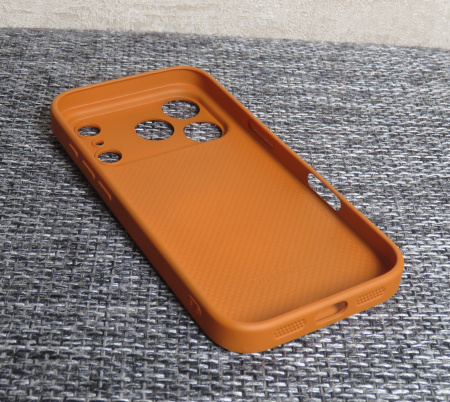 Чехлы стеклянные для iPhone 17 Pro Оранжевый