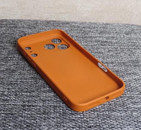 Чехлы стеклянные для iPhone 17 Pro Max Оранжевый