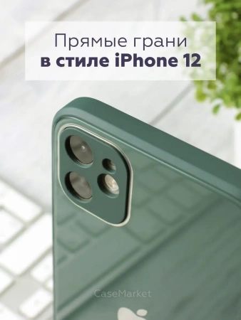 Чехлы стеклянные для iPhone 11 Болотный
