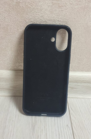 Силиконовый чехол для iPhone 17 с открытой камерой Черный