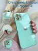 Чехлы стеклянные для iPhone 12 Мятный
