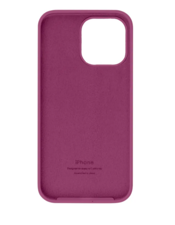 Силиконовый чехол для iPhone 16 Pro с открытой камерой Фиолетовый