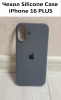 Силиконовый чехол для iPhone 16 Plus с открытой камерой Серый