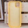 Силиконовый чехол для iPhone 15 Plus с открытой камерой Желтый