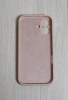 Силиконовый чехол для iPhone 16 с закрытой камерой пудровый