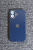 Чехлы стеклянные для iPhone 16 т-синий